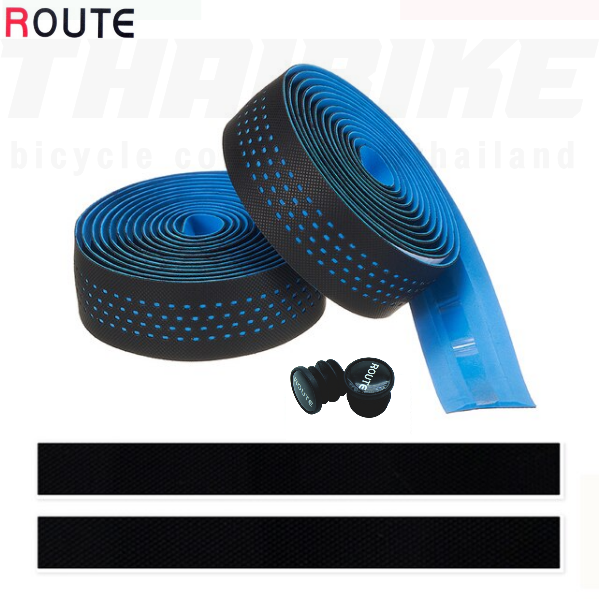 ผ้าพันแฮนด์จักรยานเสือหมอบ ROUTE แบบ 2TONE DOT