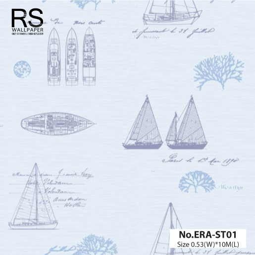 วอลเปเปอร์ ลายเรือใบ No.ERA-ST01