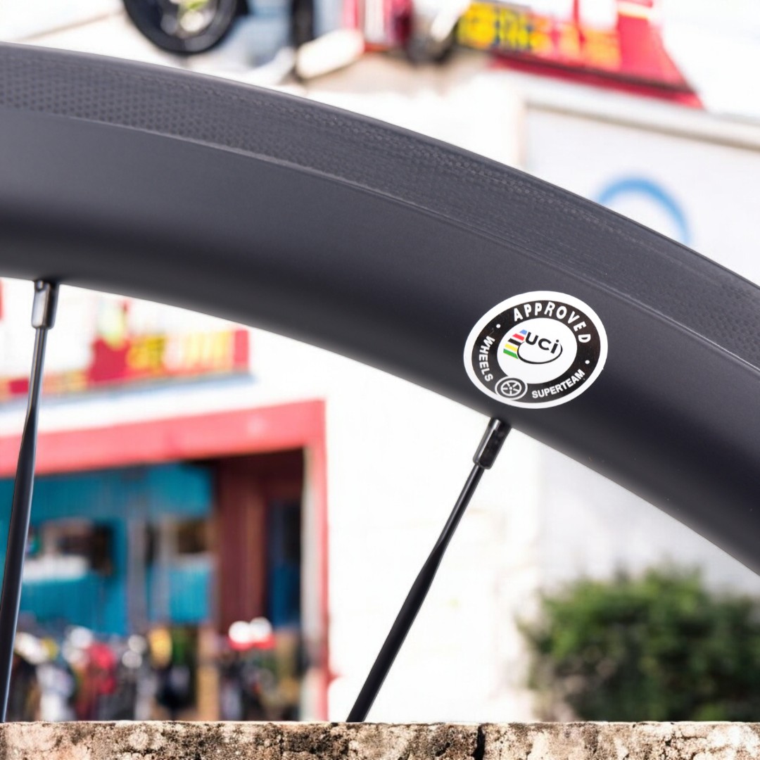 Superteam 38mm Matte Carbon Wheelset 700C ขอบงัด 25 mm ดุม Superteam QR โม่ Shimano