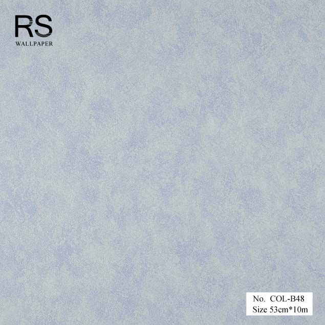 วอลเปเปอร์ ลายปูนเปลือย สีฟ้า No.COL-B48
