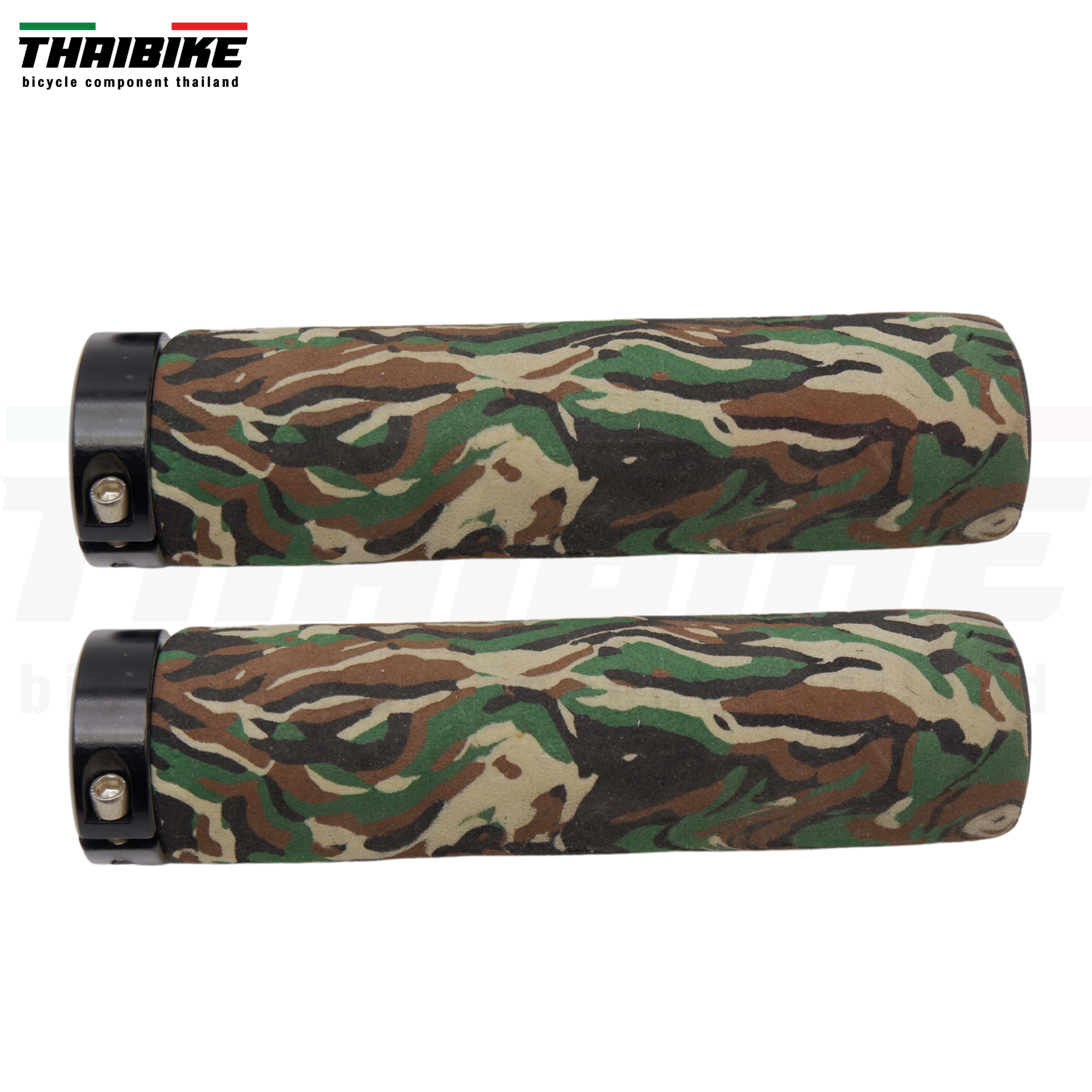 ปลอกแฮนด์จักรยานเสือภูเขา ไฮบริด แบบโฟมลายพรางพร้อมตัวล็อค