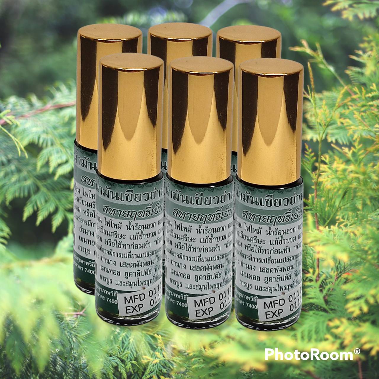 น้ำมันเขียวย่านางสหายฤทธิ์เย็น ขนาด 5 ml./ขวด (Pack 6 ขวด)