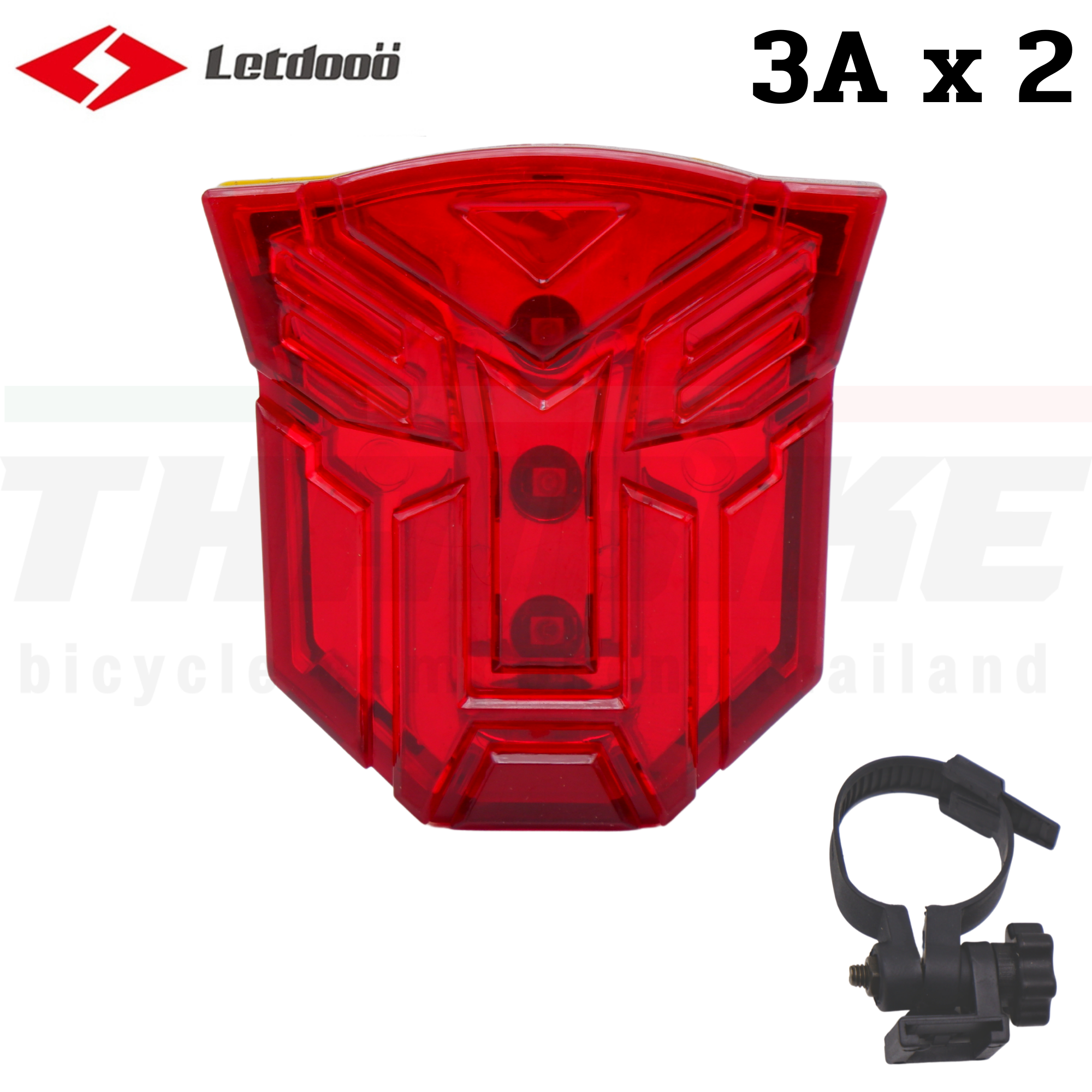 ไฟท้ายจักรยานเสือหมอบ เสือภูเขา LETDOO แบบใช้ถ่าน ลดราคาพิเศษ