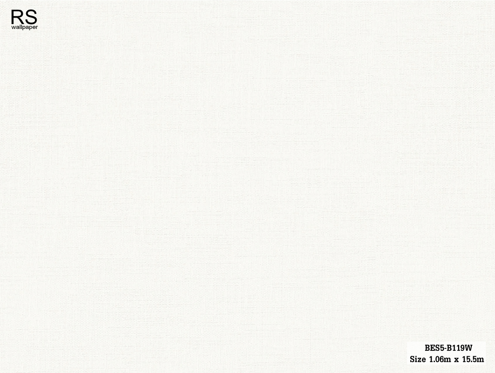 วอลเปเปอร์ลายผ้า สีขาว BES5-B119W