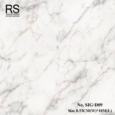 วอลเปเปอร์ ลายหินอ่อนสีเทาเงิน No.SIG-D09