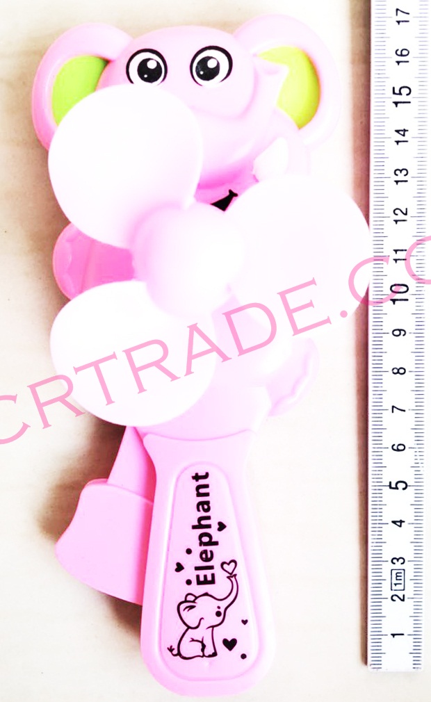 พัดลมช้างสีหวานกล่อง 17 ซม.