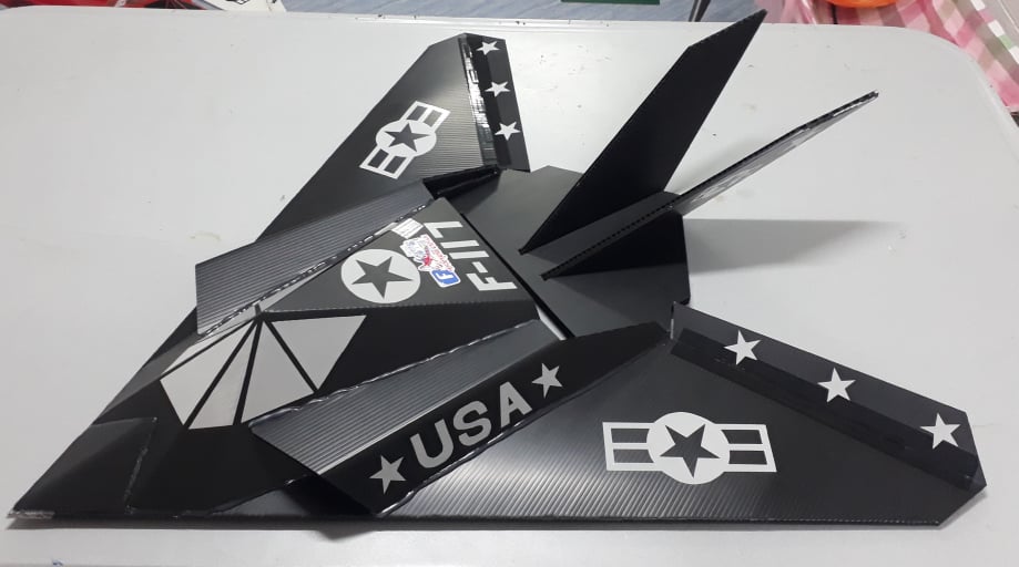 F-117 Stealth Rc 800mm.ชุดพร้อมบิน