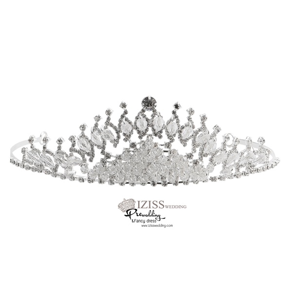 AC028 **พรีออเดอร์**ชุดเทียร่า มงกุฎเพชร ต่างหูและสร้อยคอ ชุดเครื่องประดับเจ้าสาวสวยหรูดุจเจ้าหญิง