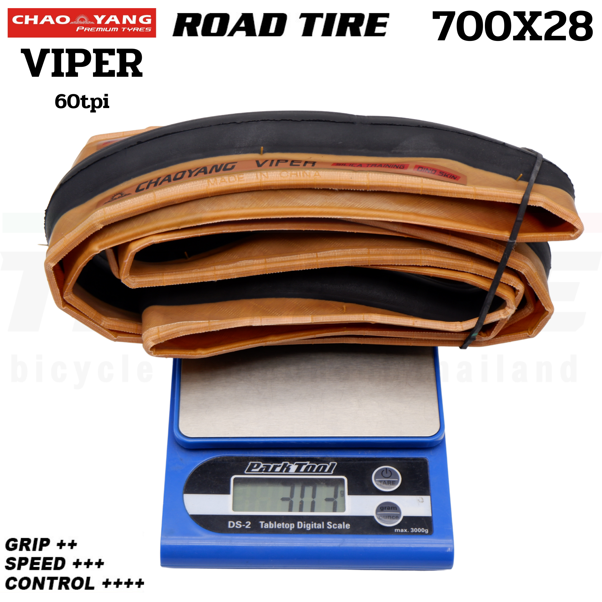 ยางนอกจักรยานเสือหมอบขอบแก้ว CHAOYANG VIPER 700X25 700X28) H-479