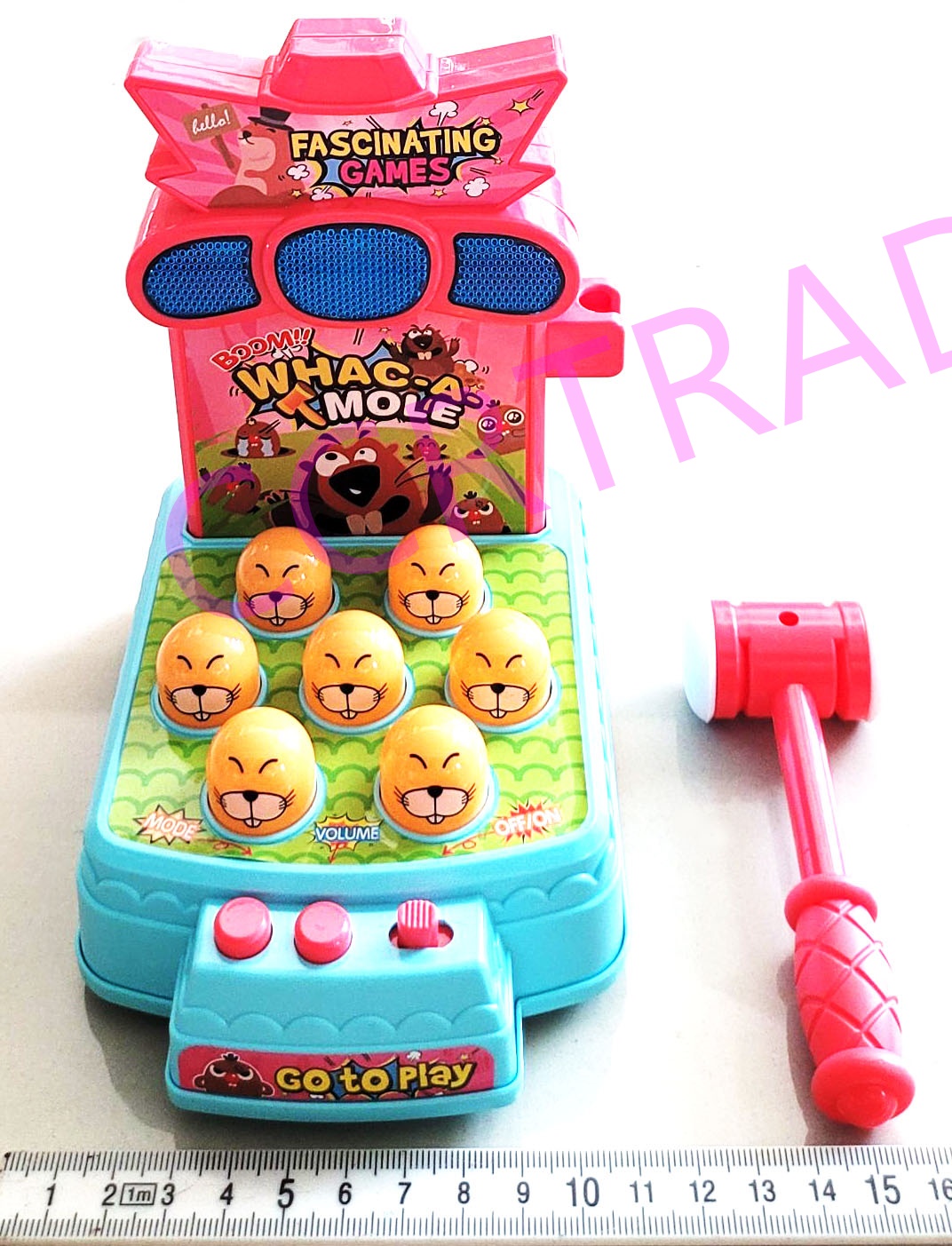 เกมส์ทุบตัวตุ่น มีเสียง มีไฟกล่อง 15.5x18 ซม.(1x3)