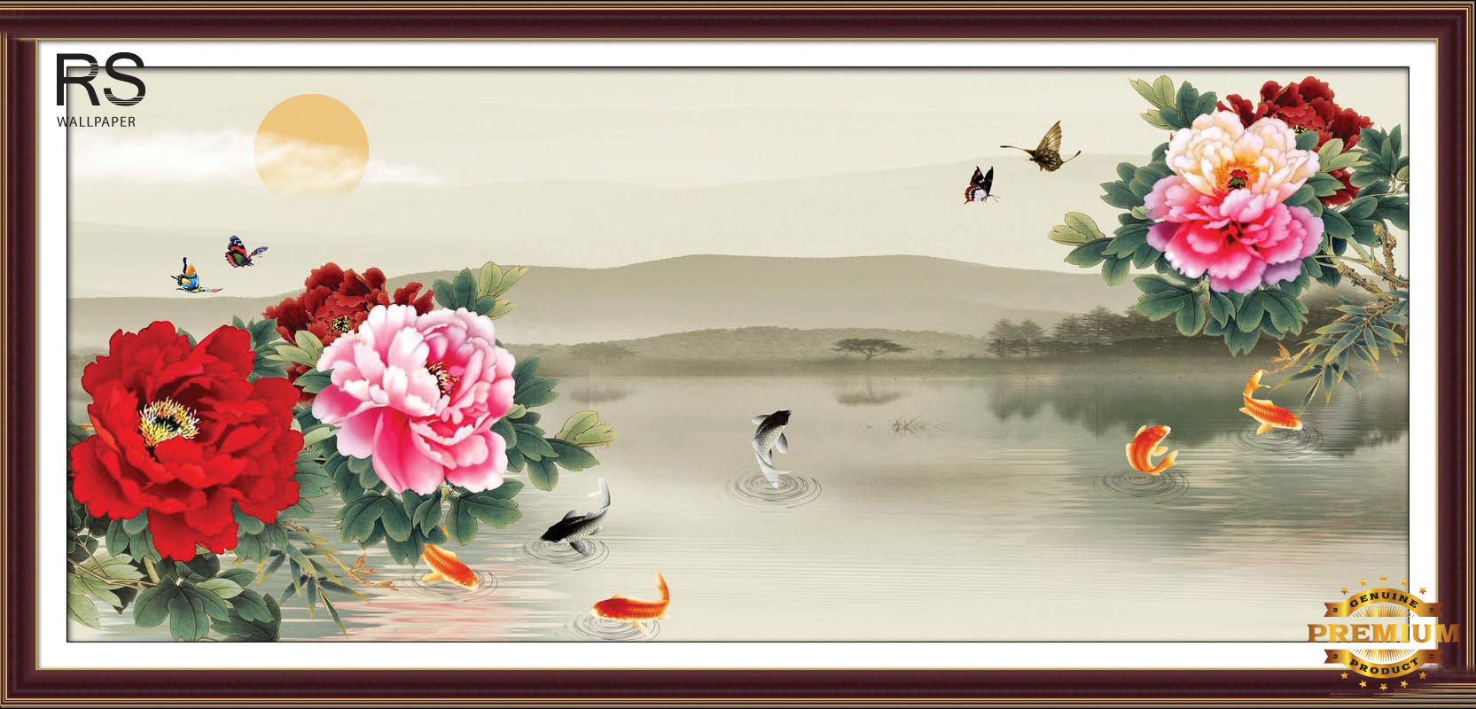 วอลเปเปอร์ ภาพฮวงจุ้ย ปลาคราฟ J-PREMIUM(สั่งผลิต)