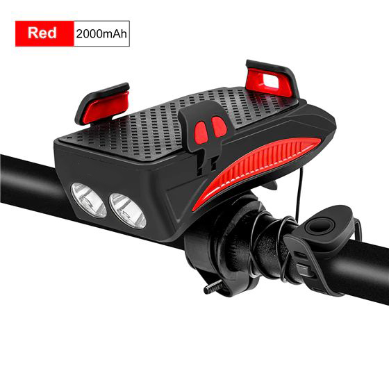 ไฟหน้า+ยึดมือถือ+powerbank+usb+แตร THAIBIKE ติดจักรยาน