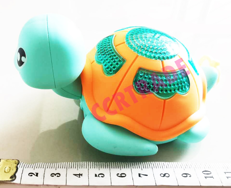 เต่าสีหวานดึงสาย มีไฟถาด 7.5x11 ซม.(งานห้าง)