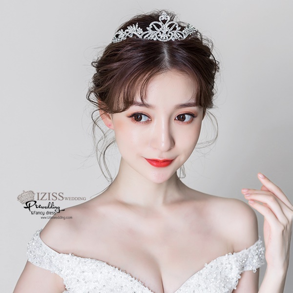 AC012 **พรีออเดอร์**ชุดเทียร่า มงกุฎเพชร ชุดเครื่องประดับเจ้าสาวสวยหรูดุจเจ้าหญิง