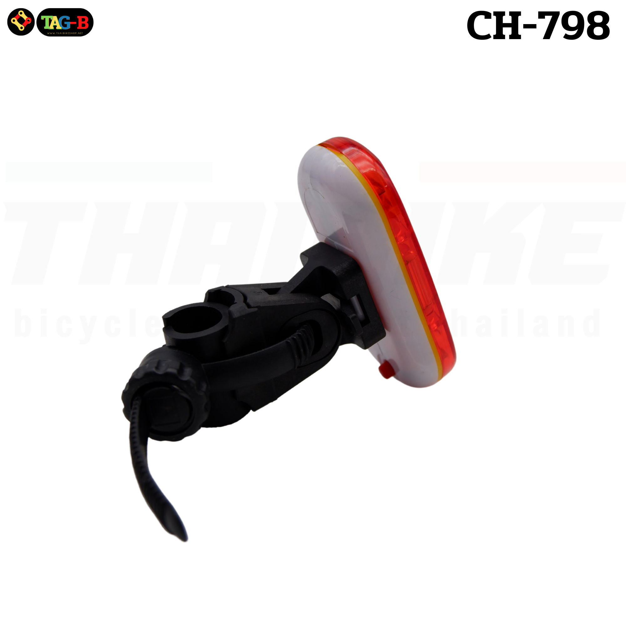 ไฟท้ายติดจักรยานเสือหมอบ เสือภูเขา TAG-B CH-798 แบบใช้ถ่าน