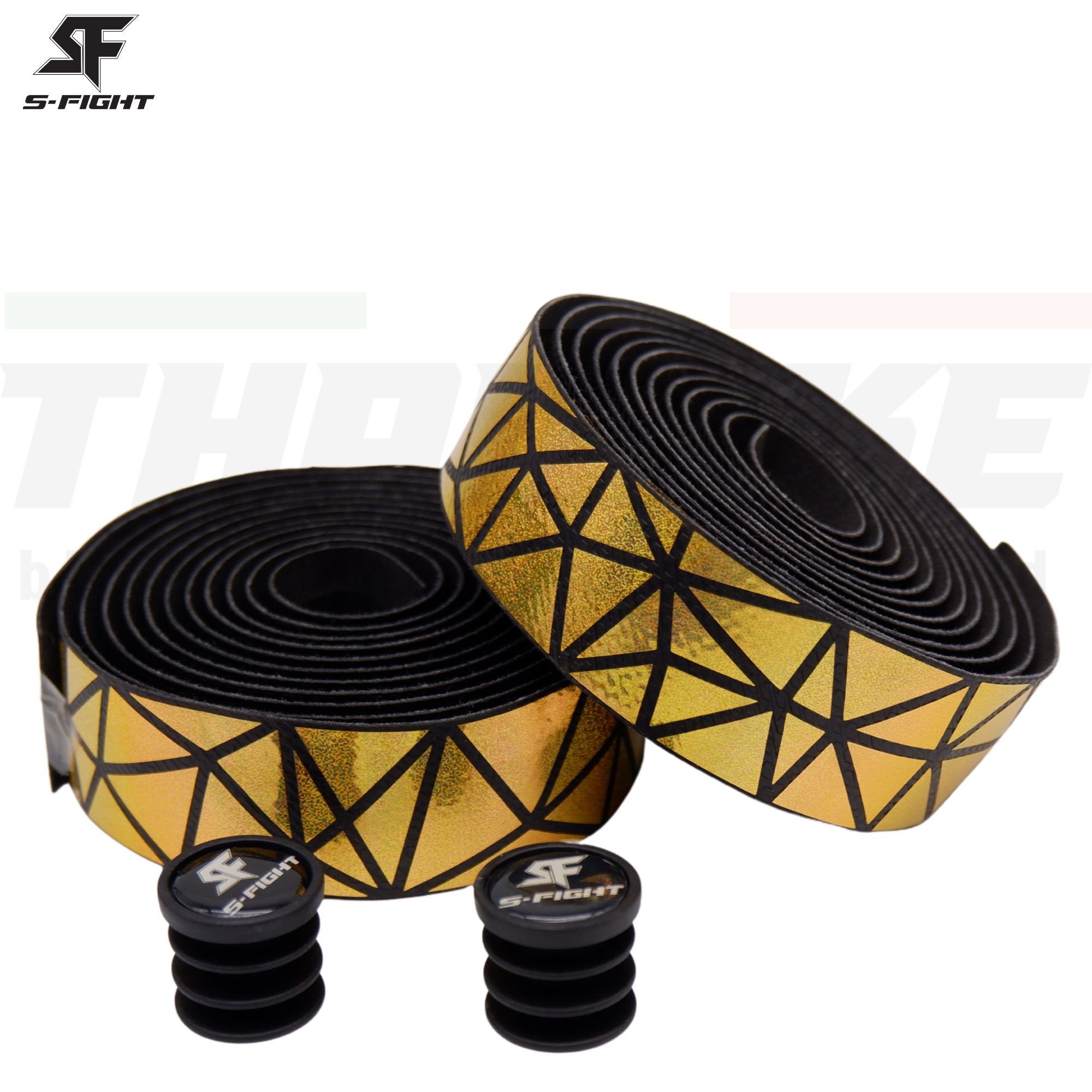 ผ้าพันแฮนด์จักรยานเสือหมอบ S-FGIHT HT-06 สีสะท้อนแสง