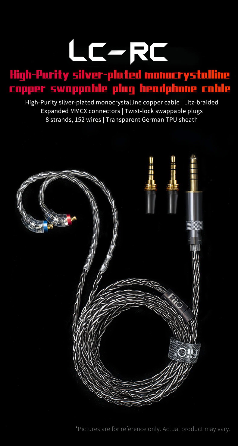 ขาย FiiO LC-RC สายอัพเกรดหูฟัง ทองแดงชุบเงิน monocrystalline แบบ Litz Type2