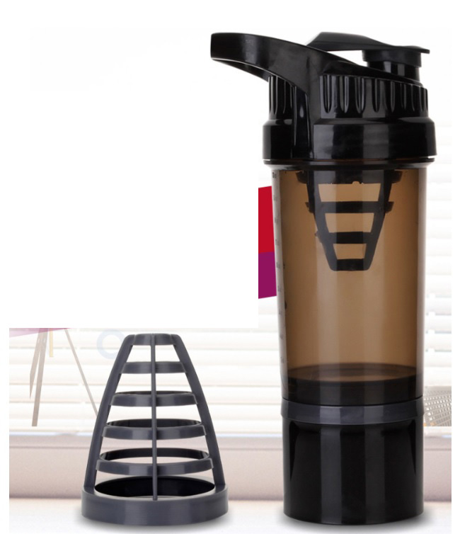 กระบอกเชคเกอร์ Shaker ผสมเวย์ หรือผสมผงอื่น เพียงเขย่าก็ผสมอย่างง่ายดาย