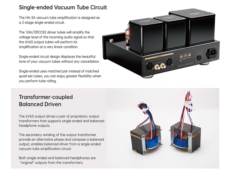 [สั่งจองล่วงหน้า] Cayin HA-3A แอมป์ตั้งโต๊ะหลอดแก้วสูญญากาศ ประกันศูนย์ไทย