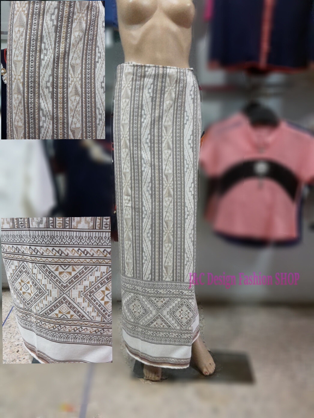 ผ้าถุงเหนือเย็บถุงแล้ว ผ้าฝ้ายลายตีนจกเย็บถุงแล้ว พร้อมส่ง
