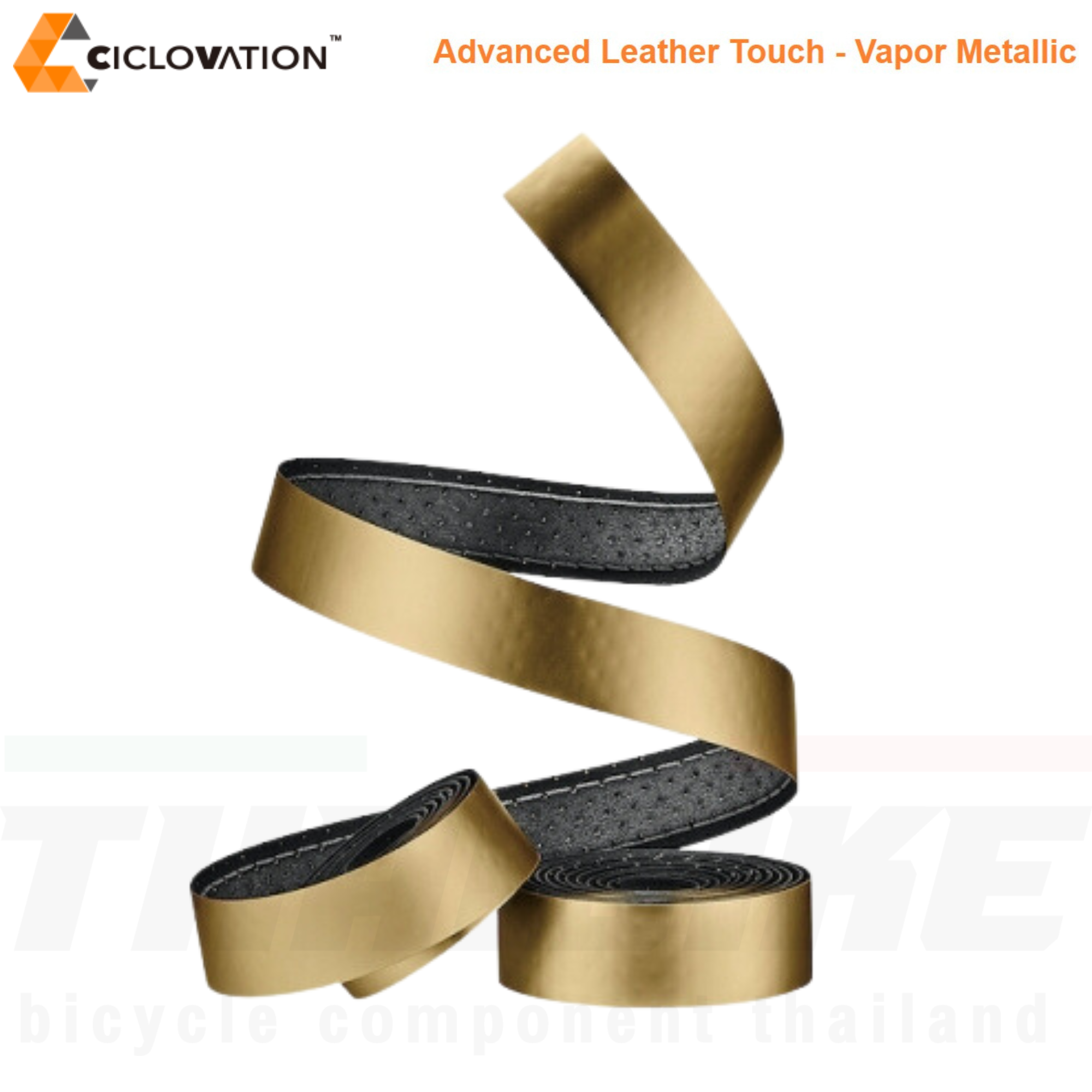 ผ้าพันแฮนด์จักรยานเสือหมอบ CICLOVATION Advanced Leather Touch - Vapor Metallic