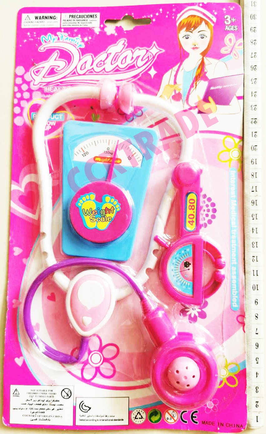 ชุดหมอหูฟัง+อุปกรณ์แผงชมพู 30.5 ซม.