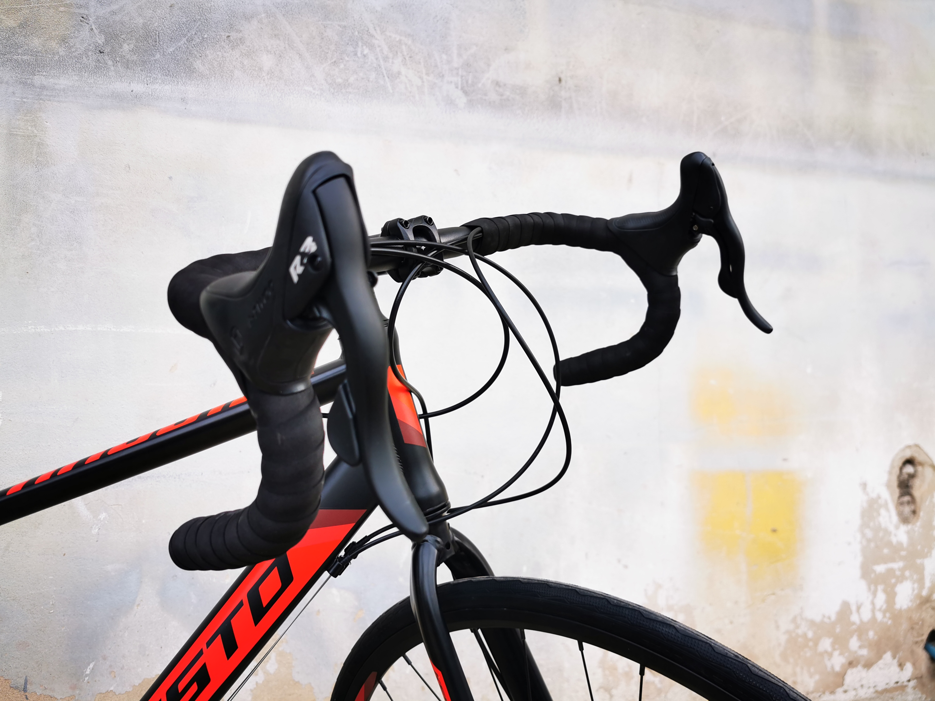 จักรยานเสือหมอบมือตบ RA881 KEYSTO 700C เกียร์ 16 สปีด เฟรมอลูมิเนียม หมอบดิส