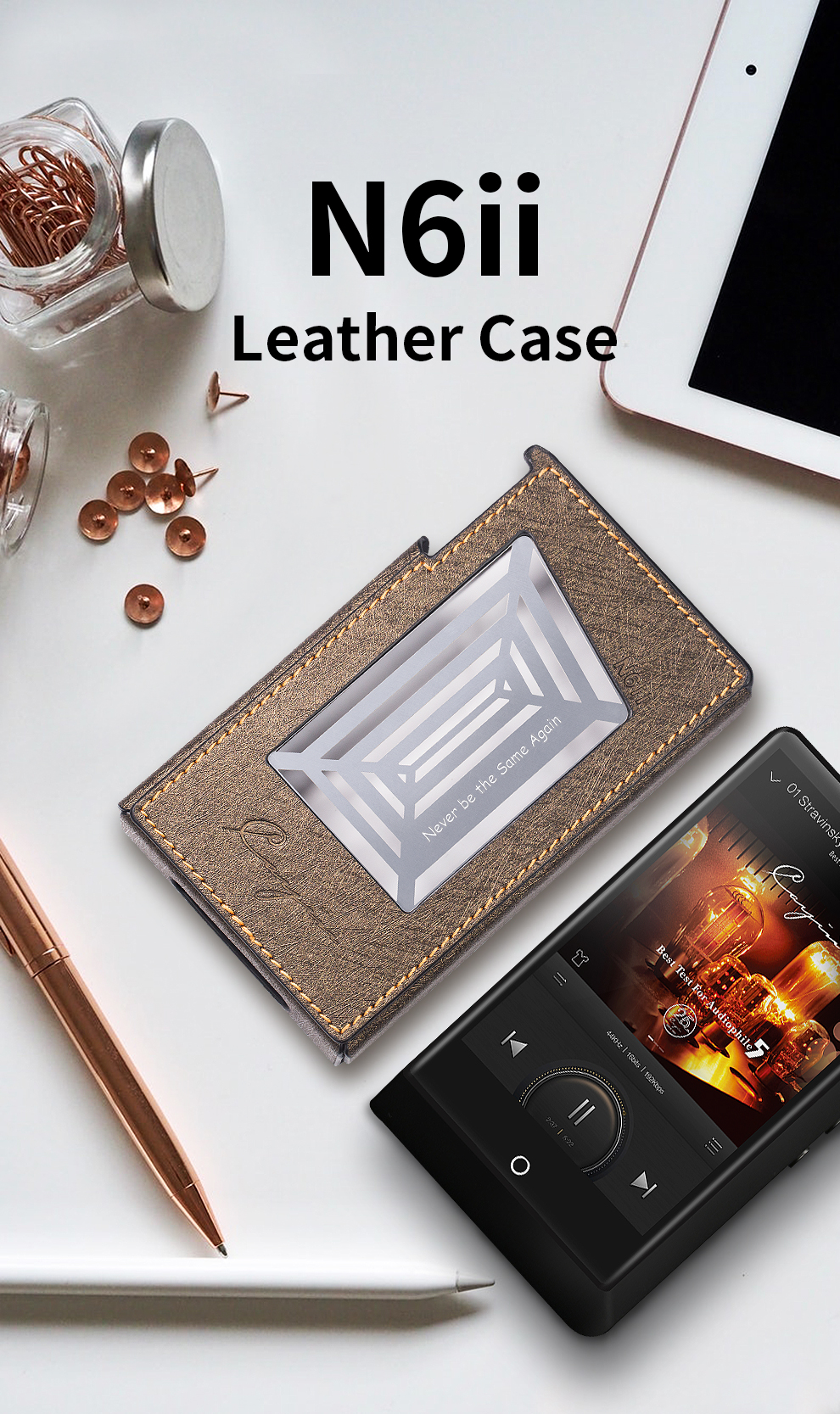 ขาย N6II Leather Case เคสหนังสำหรับ Cayin N6ii รุ่นใหม่ (เคสหนัง)