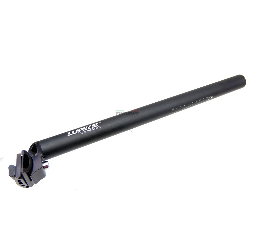 หลักอานจักรยานแบบอลูมิเนียม WAKE ขนาด 27.2 30.9 31.6 ยาว 450มม.