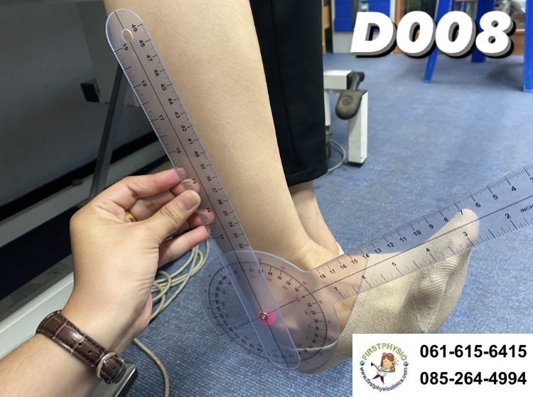 ไม้บรรทัดวัดมุมทางการแพทย์พลาสติก 360 องศา โกนิโอมิเตอร์ ขนาด 12 นิ้ว Goniometer