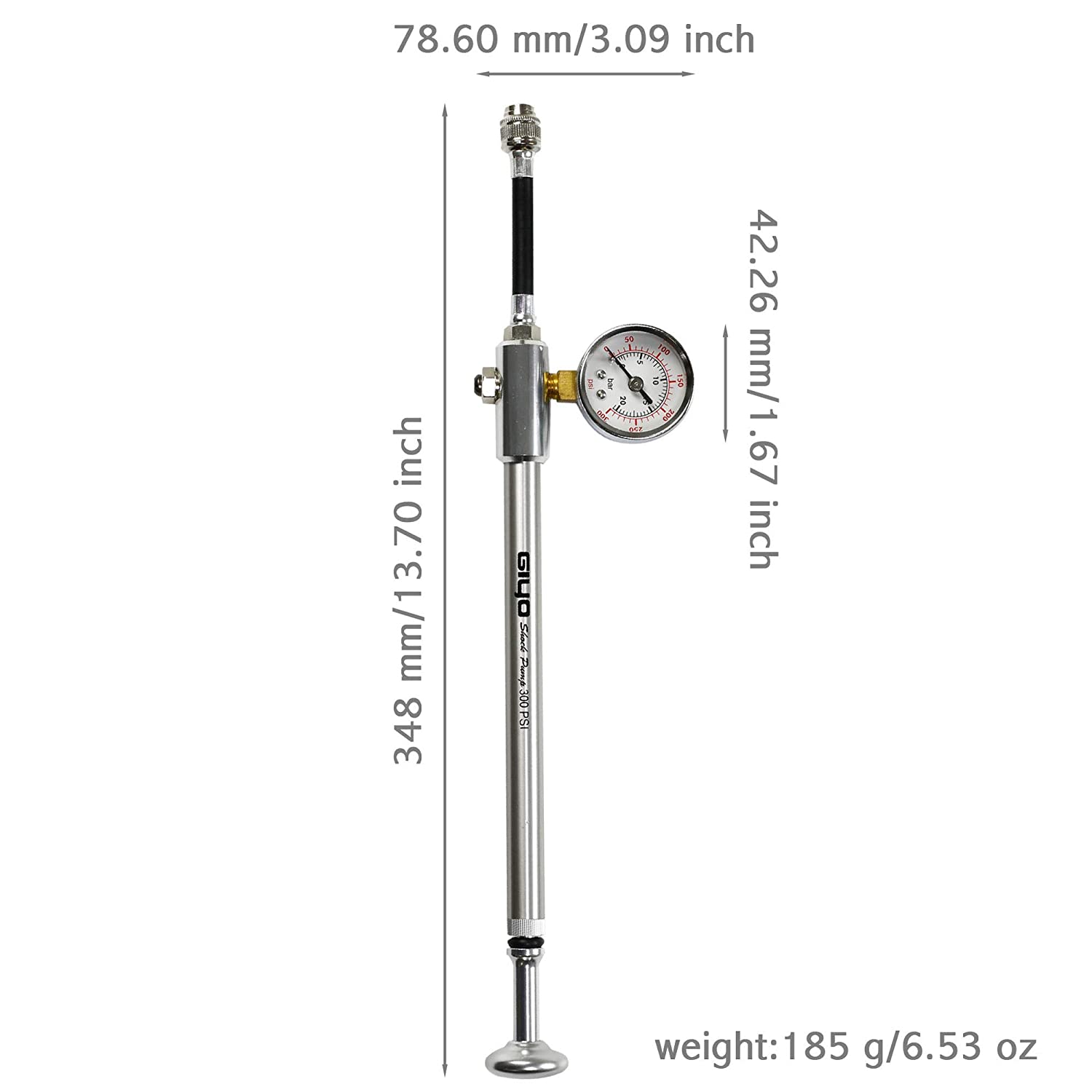 สูบโช้คลมจักรยาน GIYO GS-01 GS-22 แบบพกพา สูบแรงดันสูง