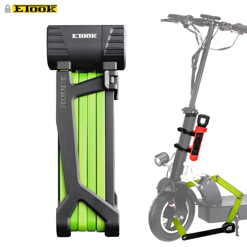 สายล็อคจักรยานแบบพับได้ ตัดไม่ขาด ยี่ห้อ ETOOK รุ่น ET490S ET490S