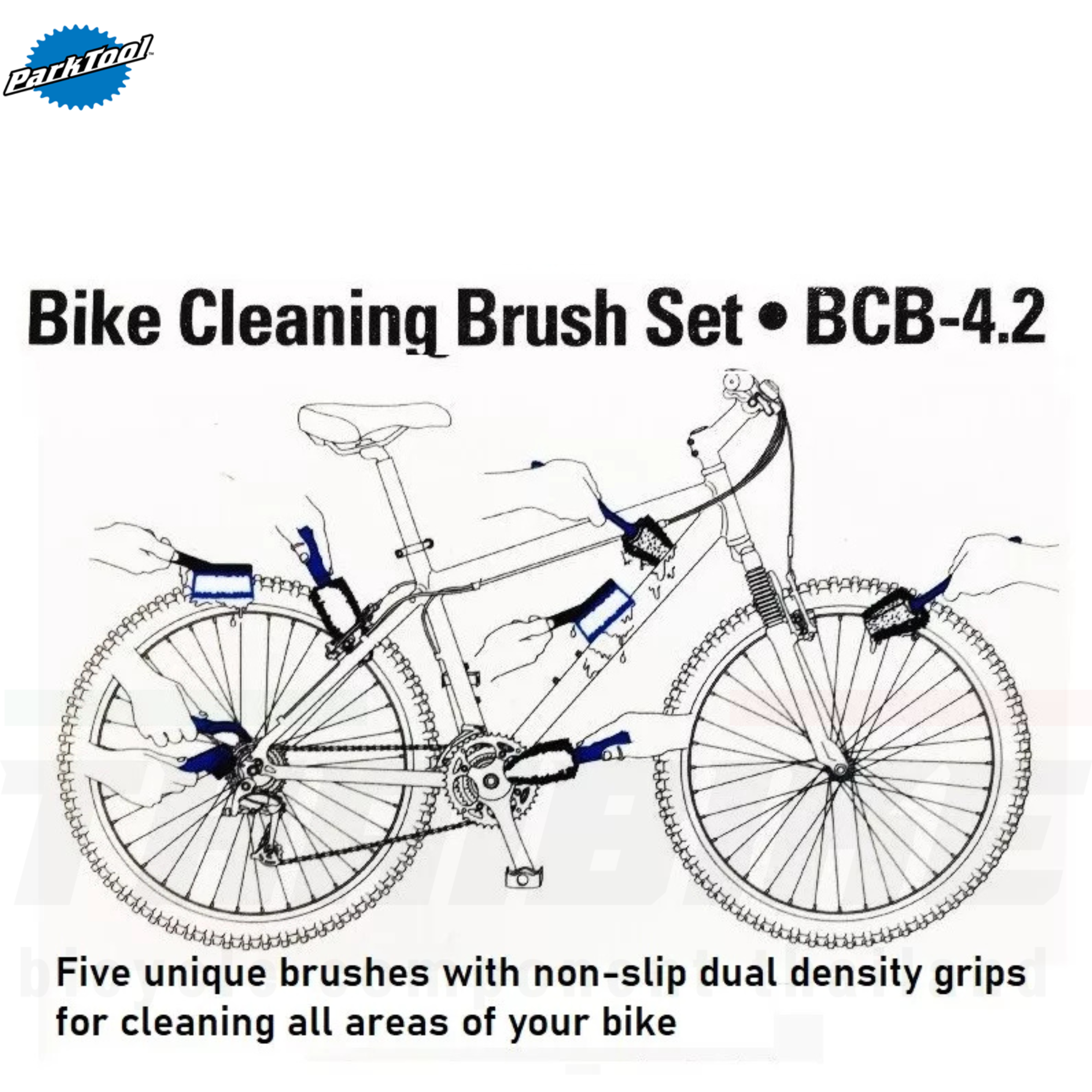 ชุดแปรงทำความสะอาดจักรยาน PARK TOOL bike clean brush set ,BCB-4.2