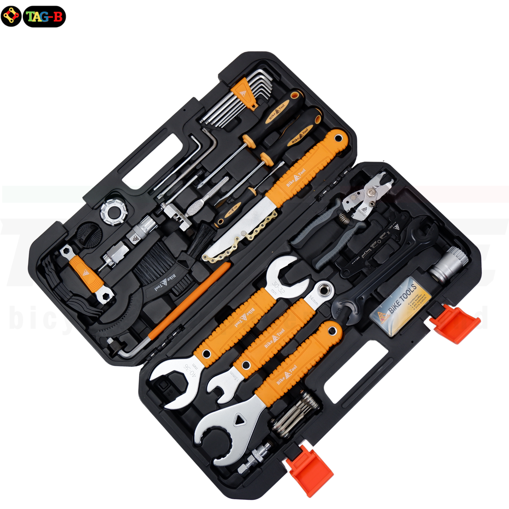 🧰 กล่องเครื่องมือซ่อมจักรยานแบบชุดใหญ่RC‑TBX02 |RepairToolBoxKits(31ชิ้น–งานไต้หวัน)
