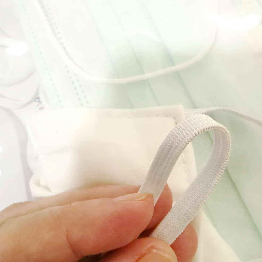 เชือกยืดแบน ลายถัก หนา 5 มม.