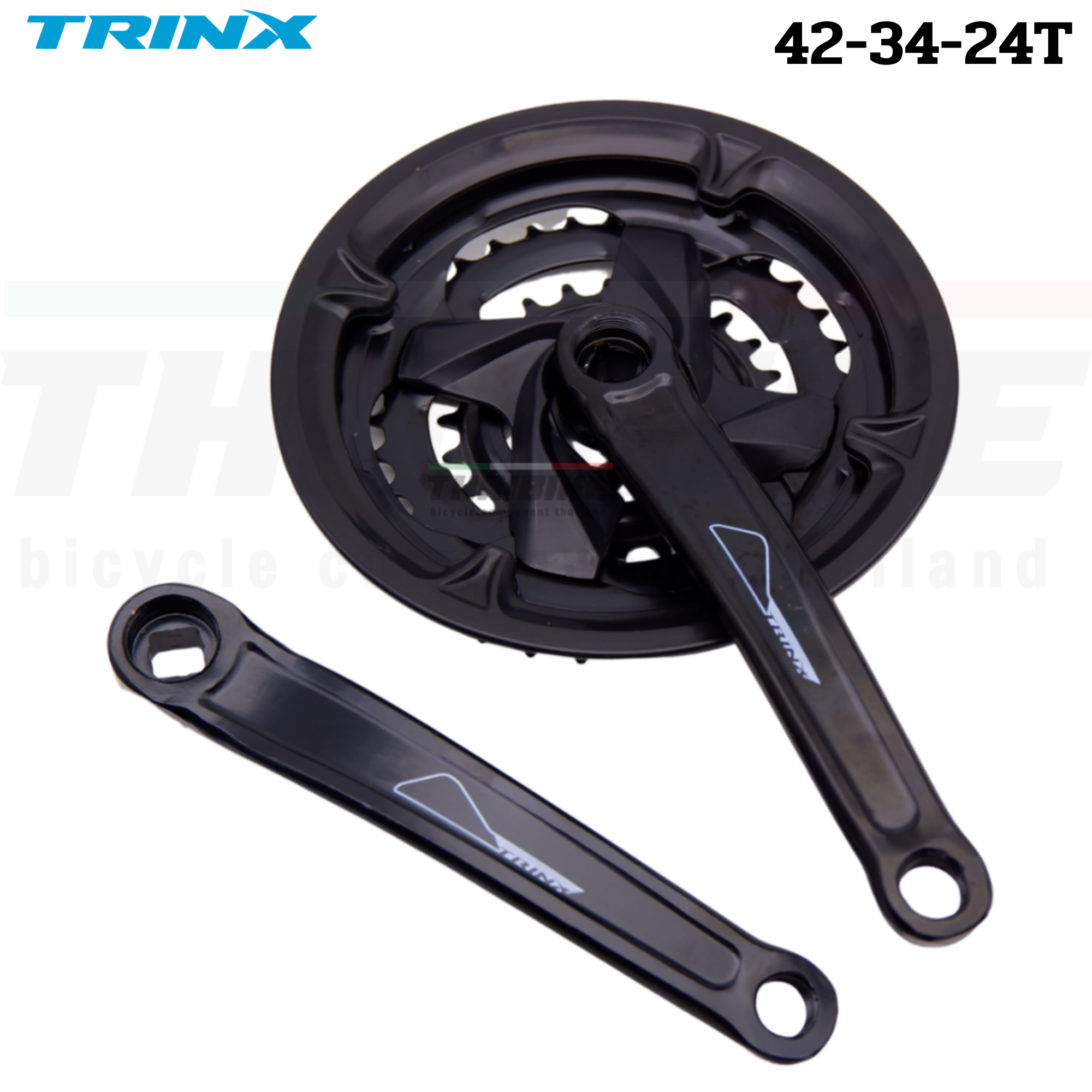 ชุดขาจานจักรยานเสือภูเขา TRINX M136 ขนาด 42-34-24T ขายาว 170มม.