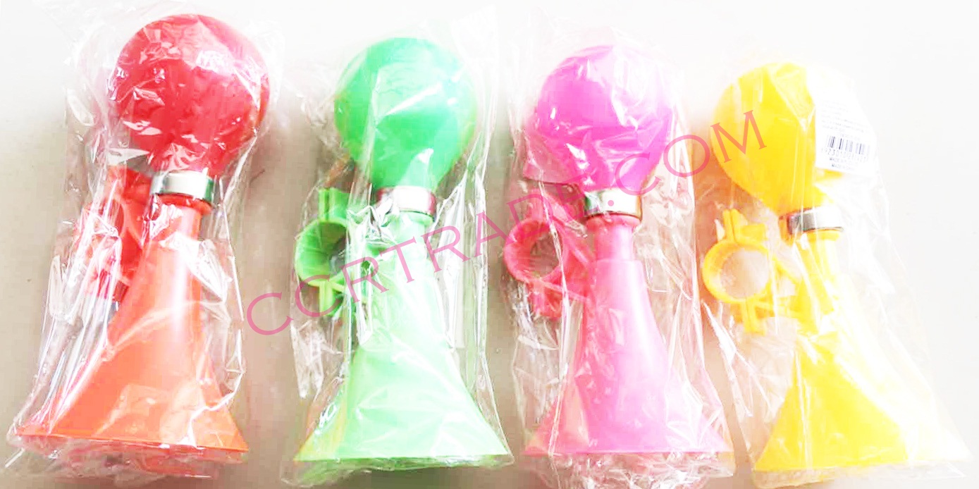 แตรลมสีสด＋ตัวล็อคจักรยาน มีเสียง 15 ซม.
