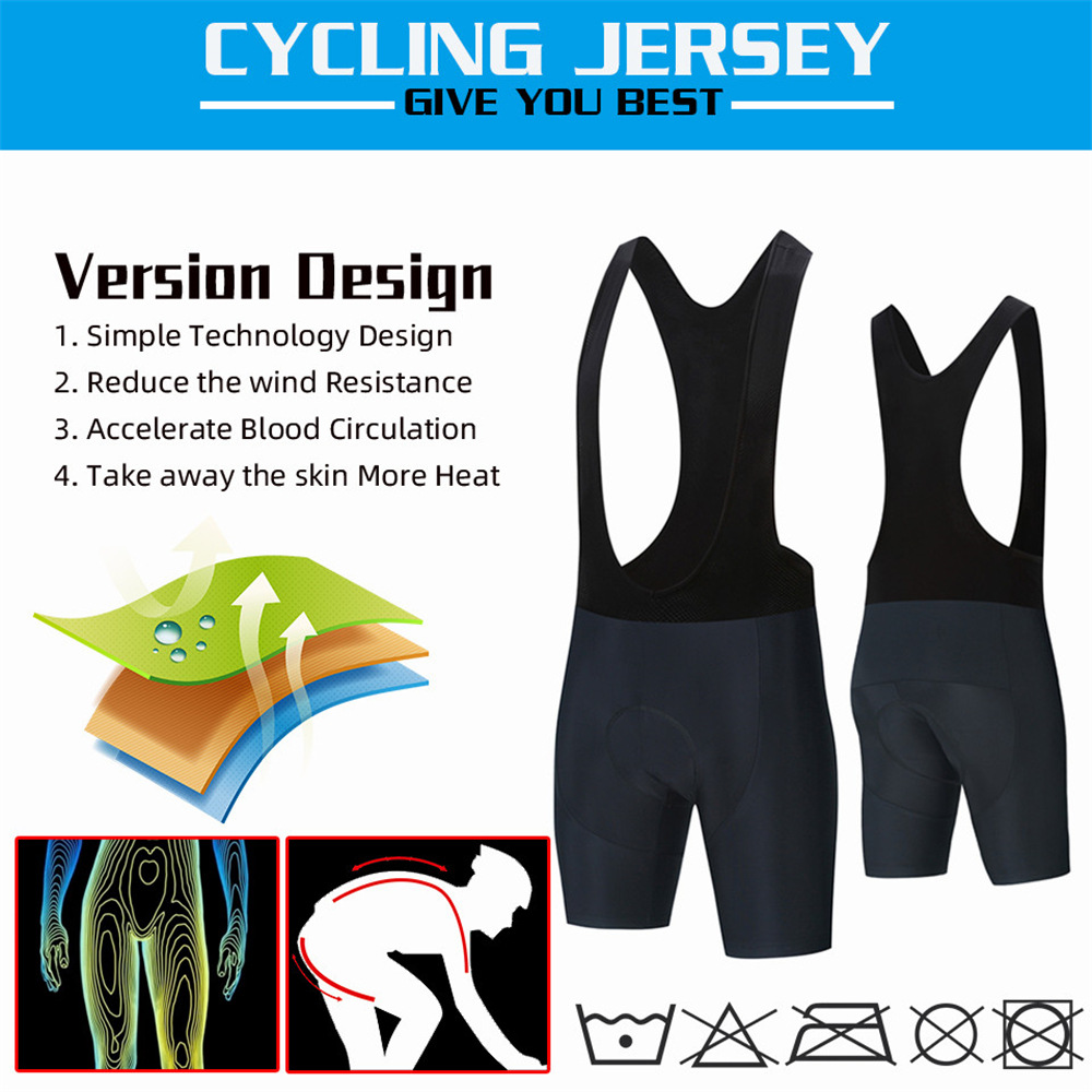 กางเกงเอี้ยม กางเกงปั่นจักรยานผ้าอิตาลี THAIBIKE เป้าเจล 19D