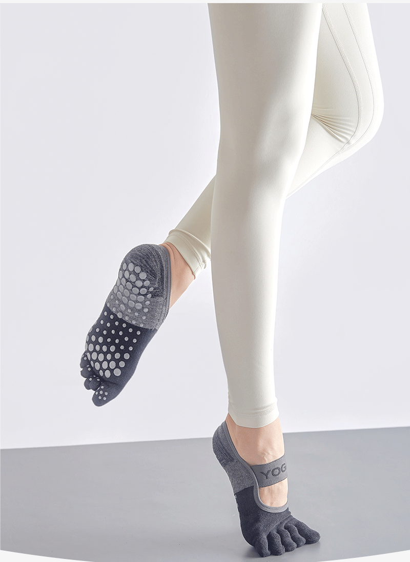 ถุงเท้าโยคะ ถุงเท้ากันลื่น แยกหุ้มนิ้ว