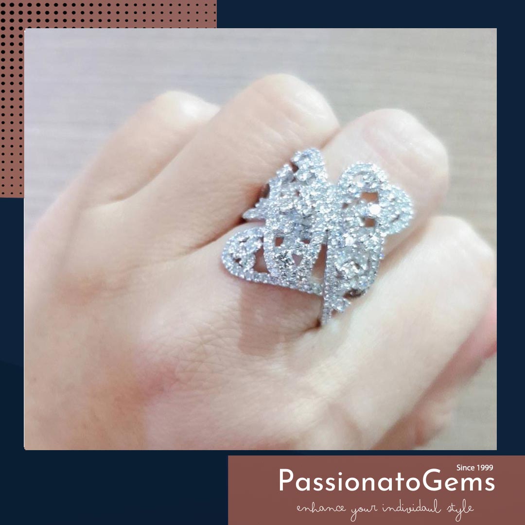 รหัส SKR18K0318-34 แหวนเพชร เพชรนน.รวม 3.03 กะรัตมีวงเดียวเท่านั้น Line : @passiongems (อย่าลืมใส่ @หน้าpassiongems นะคะ)