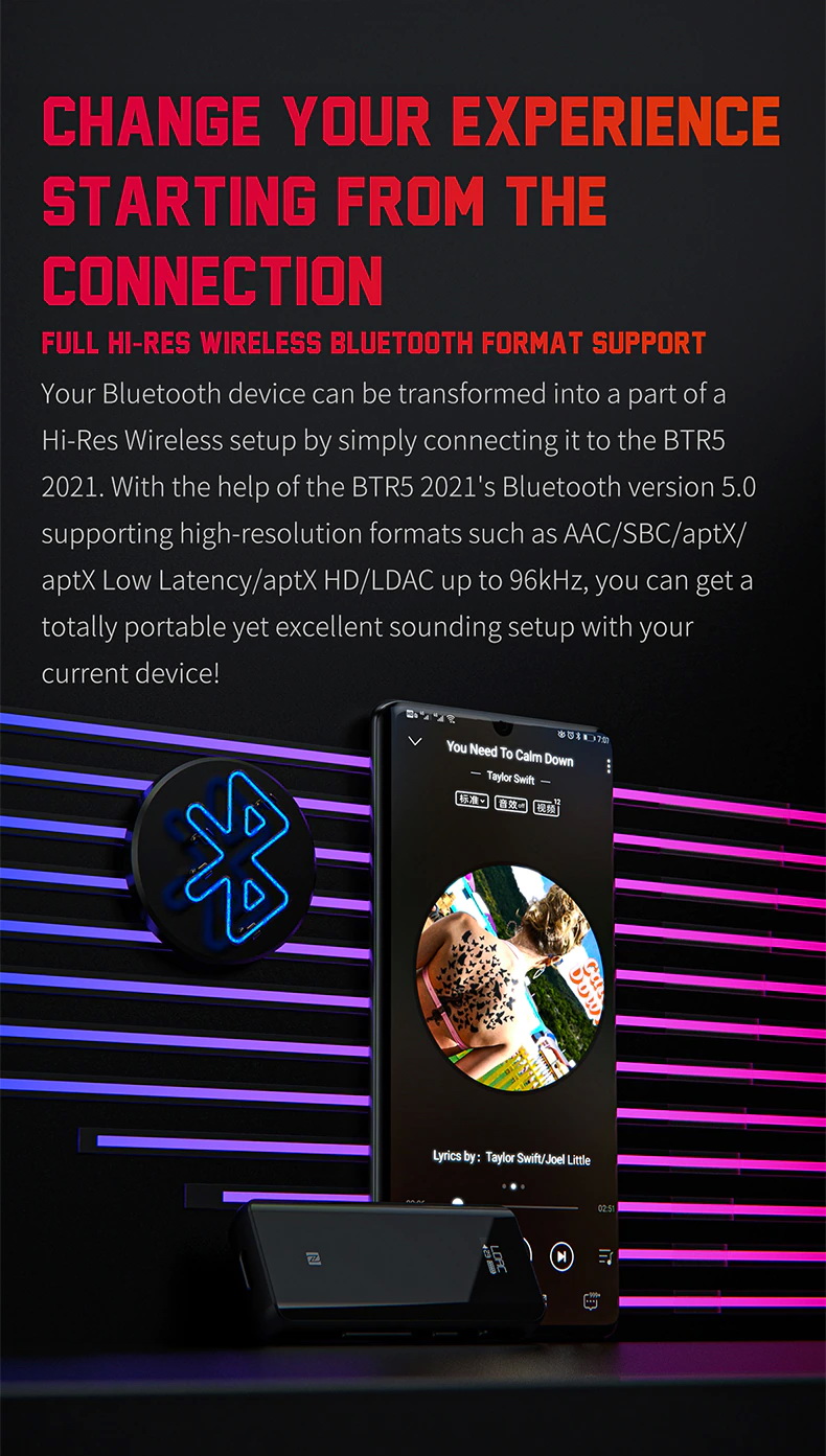 ขาย FiiO BTR5 2021 Bluetooth DAC/AMP ระดับเรือธง รองรับ MQA