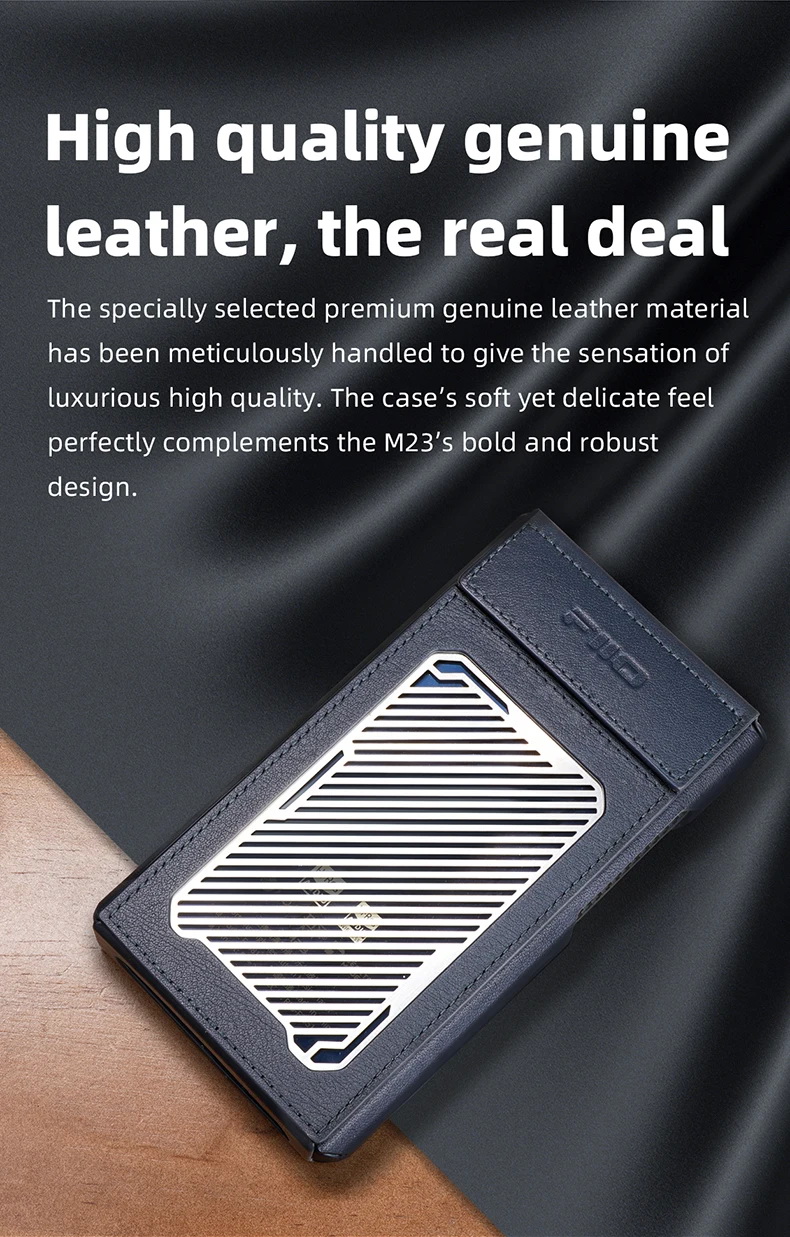 เคสหนัง Fiio SK-M23 เคสหนังสำหรับ M23 ให้การป้องกันที่ยอดเยี่ยม ทนทาน เฉพาะเคส [-เคส-]