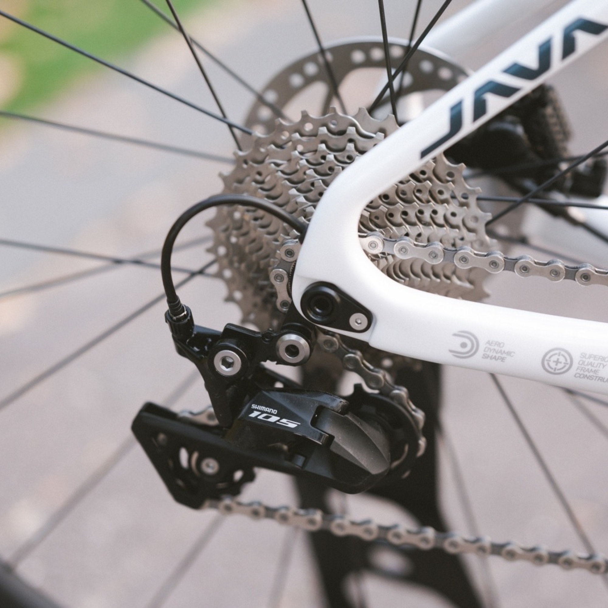 จักรยานเสือหมอบคาร์บอน JAVA FUOCO TOP 24SPD ล้อ: คาร์บอน DECAF 50mm