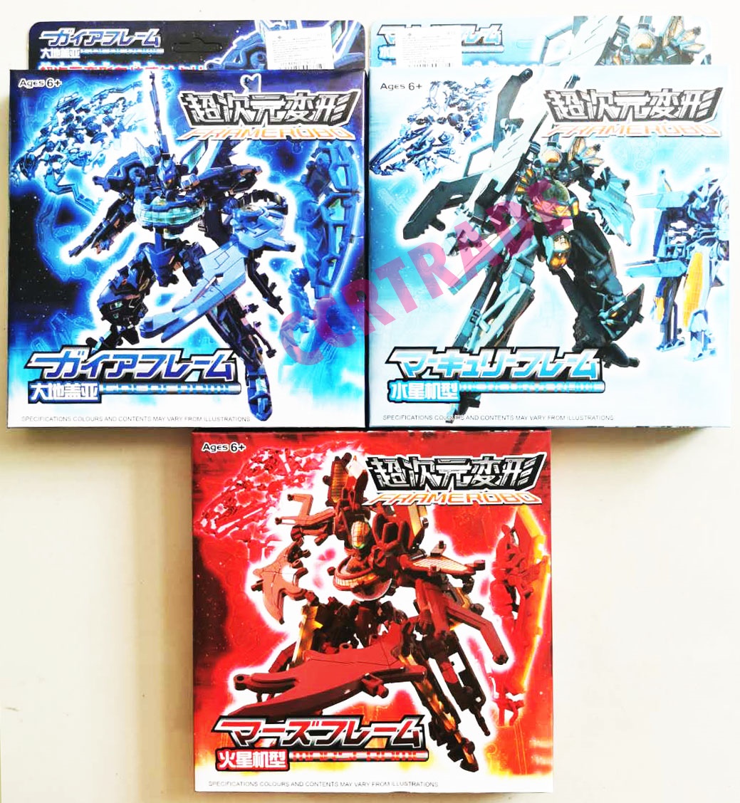 หุ่นยนต์อวกาศตัวต่อกล่อง 21x24.5 ซม.ถาด (1x18)