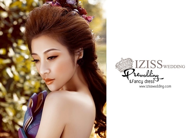 PW022 -**เลิกผลิตค่ะ** ชุดคู่ถ่ายพรีเวดดิ้ง (prewedding dress) & ชุดแต่งงานแฟนซี (Fancy wedding dress) "ธีมสีม่วง"