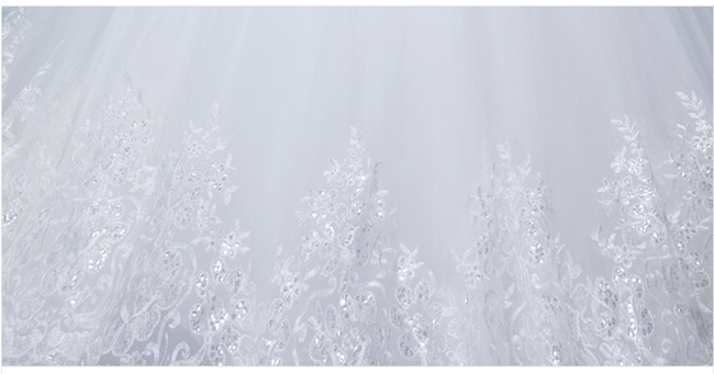 BR152 **พรีออเดอร์**ชุดแต่งงาน&ชุดเจ้าสาวแบบยาวสีขาวเกรดพรีเมี่ยม เปิดไหล่ มีแขน หรูหราน่ารัก สวยโดดเด่นไม่ซ้ำใคร