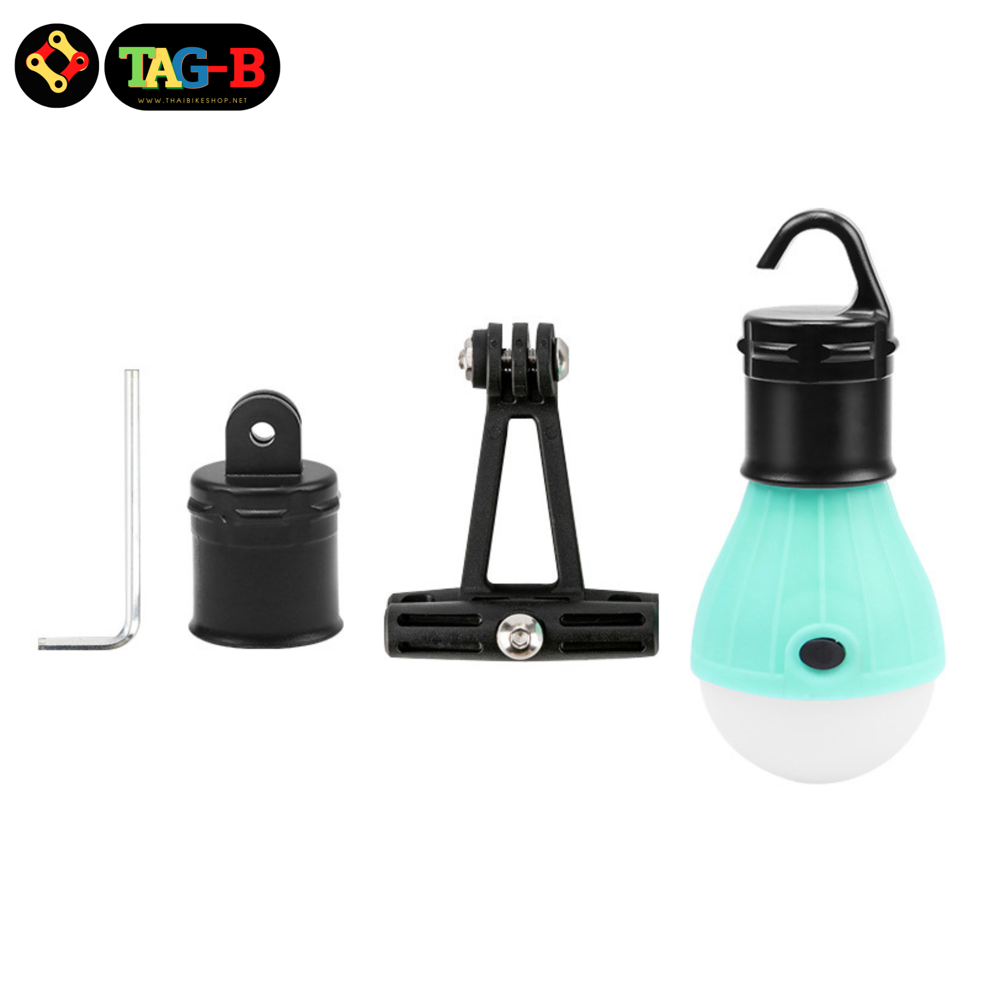 ไฟท้ายจักรยาน TAG-B แบบติดใต้อาน ใช้งานได้ 2แบบ ไฟตั้งแคมป์