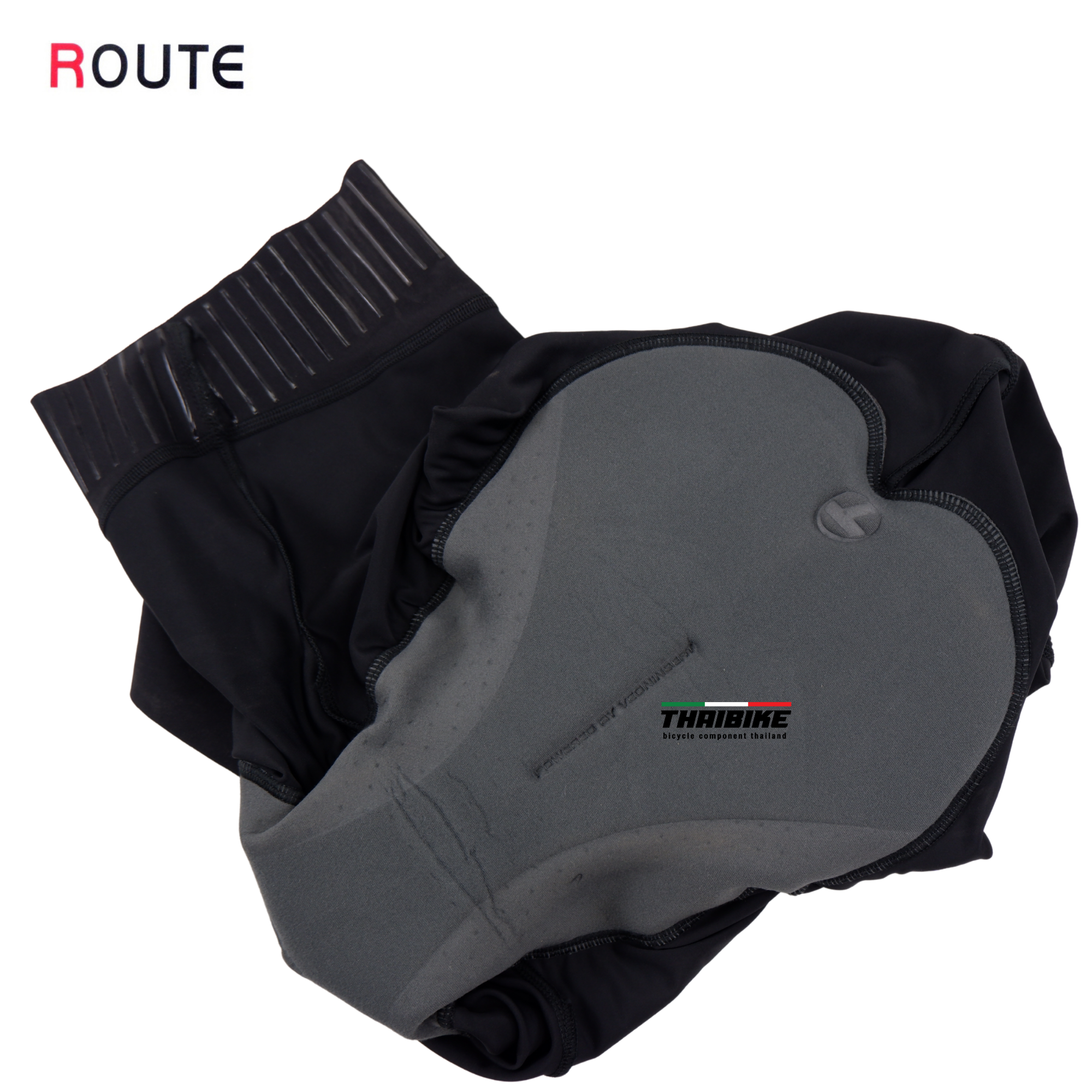 กางเกงเอี้ยมขาสั้นปั่นจักรยาน ROUTE Cycling Bib Short แถมกระเป๋าทุกสี