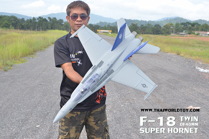 F-18A SUPER HORNET TWIN EDF40MM.RC JET ชุดPNP