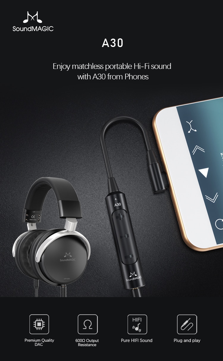 ขาย Soundmagic A30 แอมป์หูฟังพกพา แบบ Type C